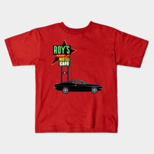 Classic Ford Coupe at Roy's Motel Cafe Kids T-Shirt